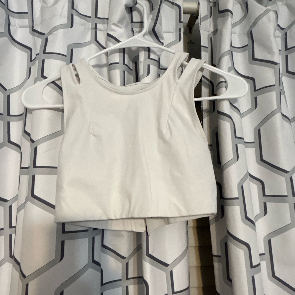 Lululemon Athletica White Crop Top